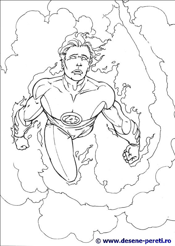 fantastic 4 desene colorat